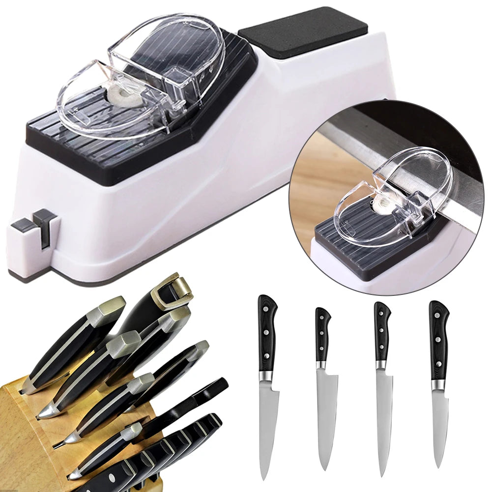Electric  Sharpeners Professional Automatic Knives Sharpeners Fast Sharpening Tool Kitchen Knives Tool Fine Grinding Blade