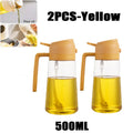 2 in 1 Pour Spray Sprayer Kitchen Fryer Air Spray Oil Dispenser Bottle for Olive Oil Cooking Frying BBQ Camping Large Capacity